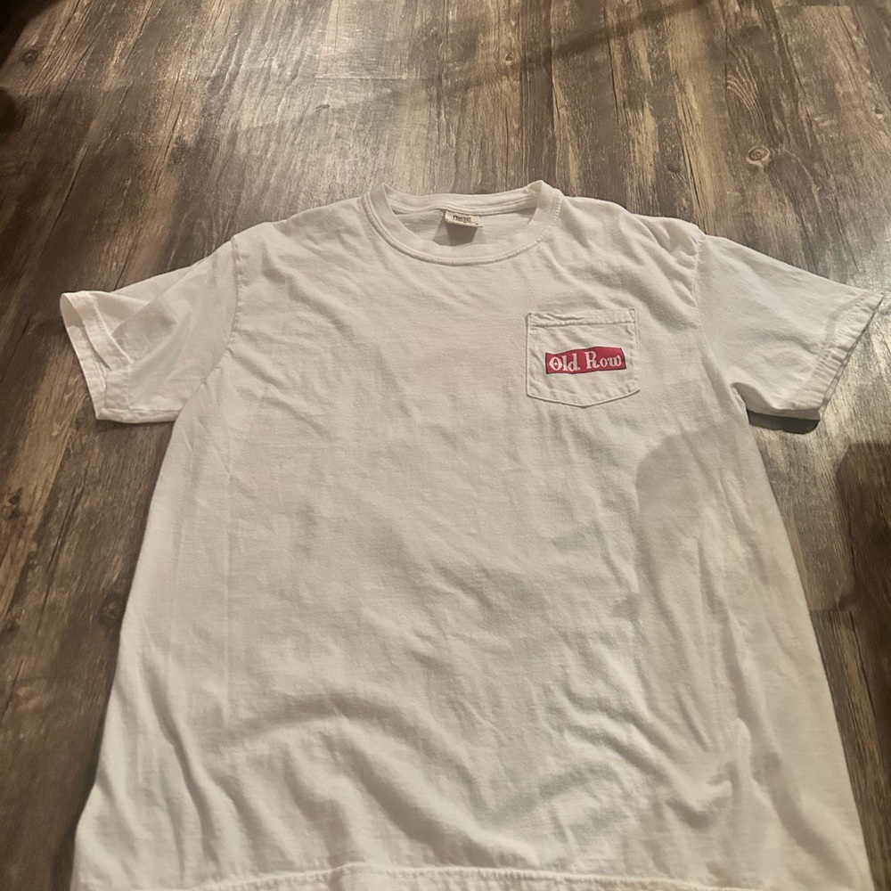 Comfort Colors White Tee with Red Accent